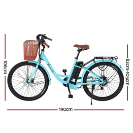 Everfit 26" Electric Bike City Bicycle eBike e - Bike Commuter w/ Battery BL - RnR Galore