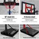 Everfit 3.05M Basketball Hoop Stand System Adjustable Height Portable Pro Black - RnR Galore