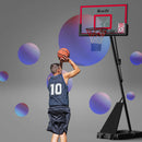 Everfit 3.05M Basketball Hoop Stand System Adjustable Height Portable Red Pro - RnR Galore