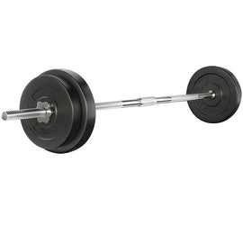 Everfit 38kg Barbell Set Weight Plates Bar Lifting Bench 168cm - RnR Galore