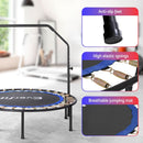 Everfit 48inch Round Fitness Trampoline Rebounder Adjustable Handrail Blue - RnR Galore