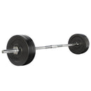 Everfit 48kg Barbell Set Weight Plates Bar Lifting Bench 168cm - RnR Galore