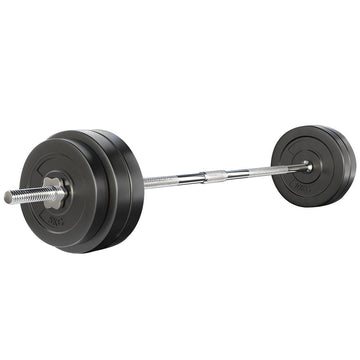 Everfit 58kg Barbell Set Weight Plates Bar Lifting Bench 168cm - RnR Galore