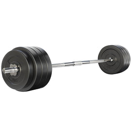 Everfit 78kg Barbell Set Weight Plates Bar Lifting Bench 168cm - RnR Galore