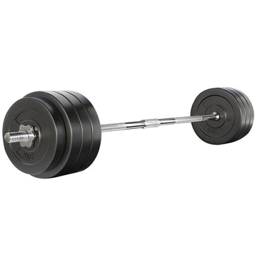 Everfit 78kg Barbell Set Weight Plates Bar Lifting Bench 168cm - RnR Galore