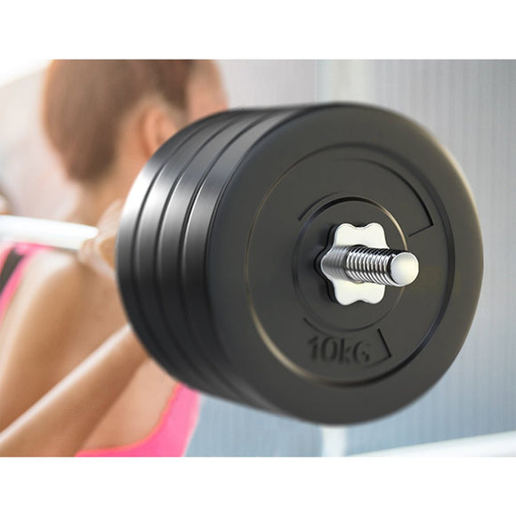 Everfit 88kg Barbell Set Weight Plates Bar Lifting Bench 168cm - RnR Galore
