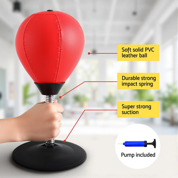 Everfit Desktop Punching Boxing Bag Stand Set with Pump Swivel Speed Balls - RnR Galore