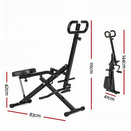 Everfit Foldable Squat Machine Deep Squat Rowing Machine 5 Adjustable Seat Home Gym - RnR Galore
