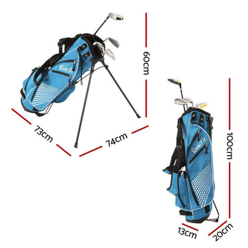 Everfit Golf Clubs Set Junior Right Handed Golf Wedges Iron Golf Stand Bag - RnR Galore