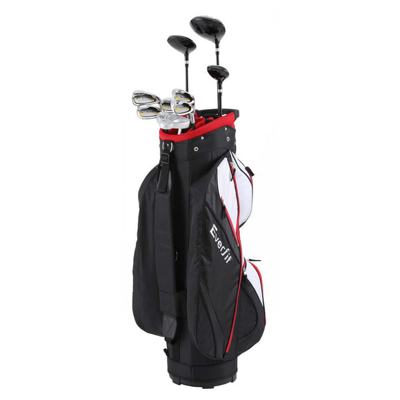 Everfit Golf Clubs Set Men Right Handed Golf Wedges Alloy Driver Golf Stand Bag - RnR Galore