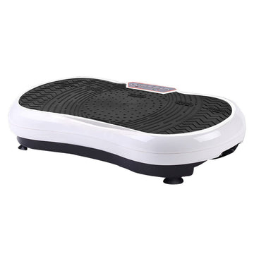 Everfit Vibration Machine Platform Vibrator Resistance Rope Home Fitness White - RnR Galore