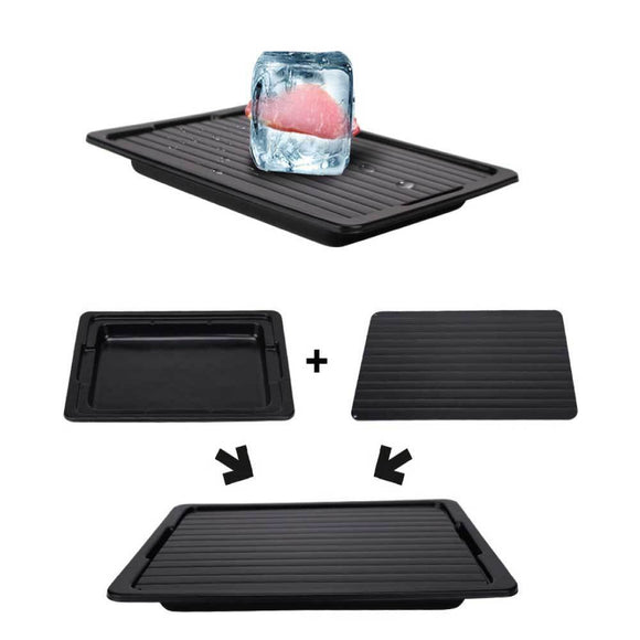 Fast Defrosting Meat Tray FDA Approved Large Miracle Aluminium Thawing Plate - RnR Galore