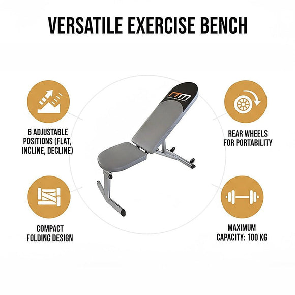 FID Flat Incline Decline Adjustable Bench Press - RnR Galore
