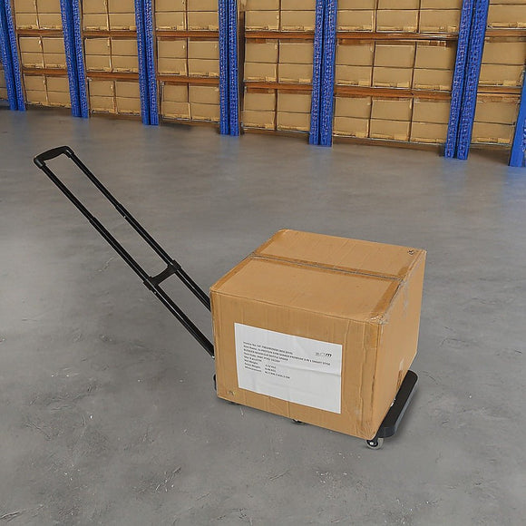 Foldable Hand Flatbed Trolley Cart 6 x 360 Degree Rotating Wheels with Maximum Load 200Kg - RnR Galore