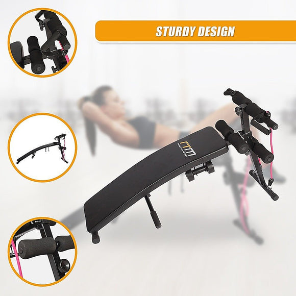 Foldable Incline Sit Up Bench for Home Gym Ab Workout Training - RnR Galore