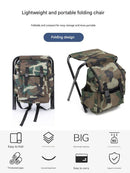 Folding Camo Backpack Stool - Portable Chair for Camping & Fishing - RnR Galore