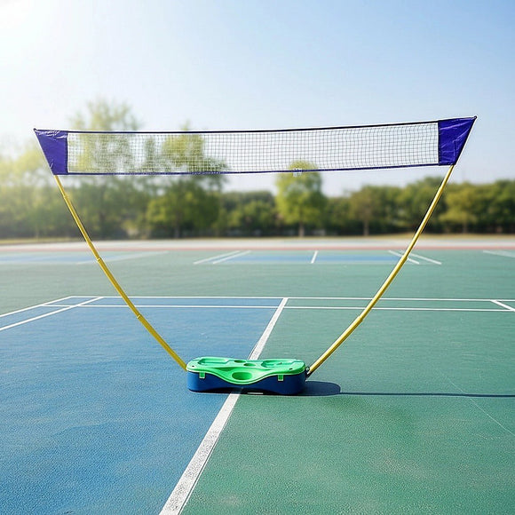 Folding Portable Badminton Combo Set Volleyball Net Outdoor Sports - RnR Galore