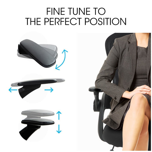 FORTIA Ergonomic Office Desk Chair, Coolmesh Fabric, Adjustable Recline, Black Mesh/Black Frame - RnR Galore