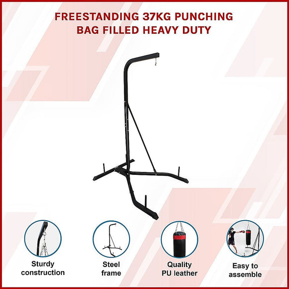 Freestanding 37kg Punching Bag Filled Heavy Duty - RnR Galore