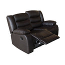 3+2+1 Seater Recliner Sofa In Faux Leather Lounge Couch in Black-6