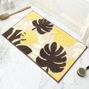 Garden of Gold Jacquard Bathroom Mat - Super Absorbent Non - Slip Rug (40x60cm), Toilet Floor Mat for Bathroom/Bedroom/Entryway - RnR Galore