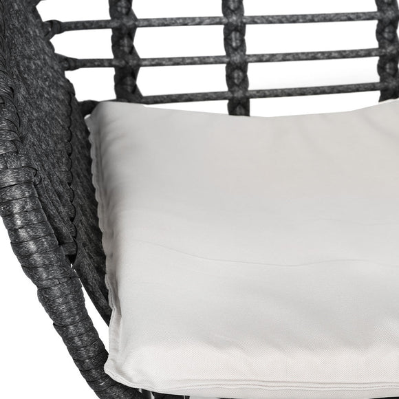 Gardeon 3PC Outdoor Furniture Bistro Set Lounge Setting Table Chairs Cushion Patio Grey - RnR Galore