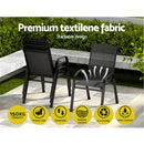 Gardeon 6PC Outdoor Dining Chairs Stackable Lounge Chair Patio Furniture Black - RnR Galore