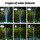 Gardeon Floating Solar Pond Water Fountain Pump Outdoor Fountains LED Light - RnR Galore