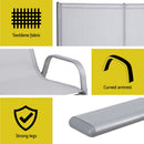 Gardeon Garden Bench Seat Steel Outdoor Patio Park Lounge Backyard Chair Grey - RnR Galore