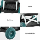 Gardeon Garden Cart Rolling Stool with Wheels Gardening Helper Seat Farm Yard - RnR Galore