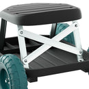 Gardeon Garden Cart Rolling Stool with Wheels Gardening Helper Seat Farm Yard - RnR Galore