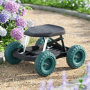 Gardeon Garden Cart Rolling Stool with Wheels Gardening Helper Seat Farm Yard - RnR Galore