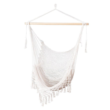 Gardeon Hammock Chair Swing Camping Mesh Cream - RnR Galore