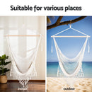 Gardeon Hammock Chair Swing Camping Mesh Cream - RnR Galore