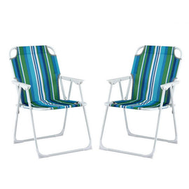 Gardeon Outdoor Chairs Folding Camping Chair Steel Portable Patio Furniture - RnR Galore