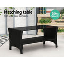 Gardeon Outdoor Sofa Set Lounge Setting Wicker Table and Chairs Garden Patio Furniture - RnR Galore