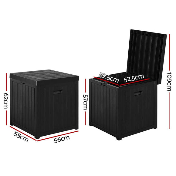Gardeon Outdoor Storage Box 195L Bench Seat Garden Deck Toy Tool Sheds - RnR Galore