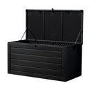 Gardeon Outdoor Storage Box 680L Container Lockable Garden Bench Shed Tool All Black - RnR Galore