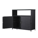 Gardeon Outdoor Storage Cabinet Box Garage Wicker Shed Tools Shelf Chest Garden - RnR Galore