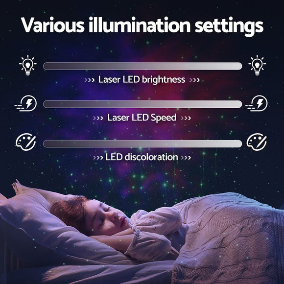 Gardeon Projector Party Light LED Starry Sky Galaxy Laser Projection Night Lamp - RnR Galore