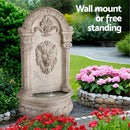 Gardeon Solar Fountain Water Feature Wall Mount Garden Fountains 77CM Beige - RnR Galore