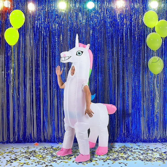 Giant Unicorn Fancy Dress Fan Inflatable Costume Suit - RnR Galore