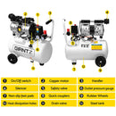 Giantz 24L Air Compressor 40 L/min 115psi Oil - Free Electric Portable Inflator - RnR Galore