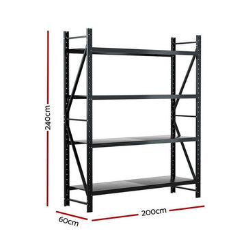 Giantz 2.4Mx2M Warehouse Shelving Garage Rack - RnR Galore