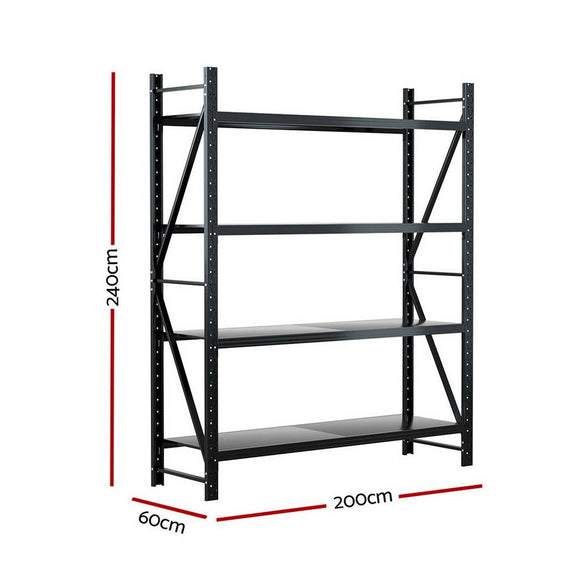Giantz 2.4Mx2M Warehouse Shelving Garage Rack - RnR Galore