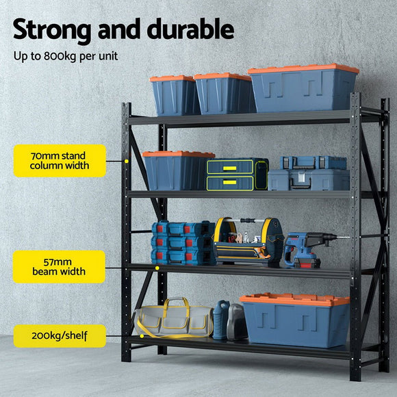 Giantz 2Mx2M Warehouse Shelving Garage Rack - RnR Galore