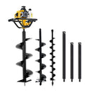 Giantz 82CC Post Hole Digger Petrol Motor Drill Extension Auger Bits Kits - RnR Galore