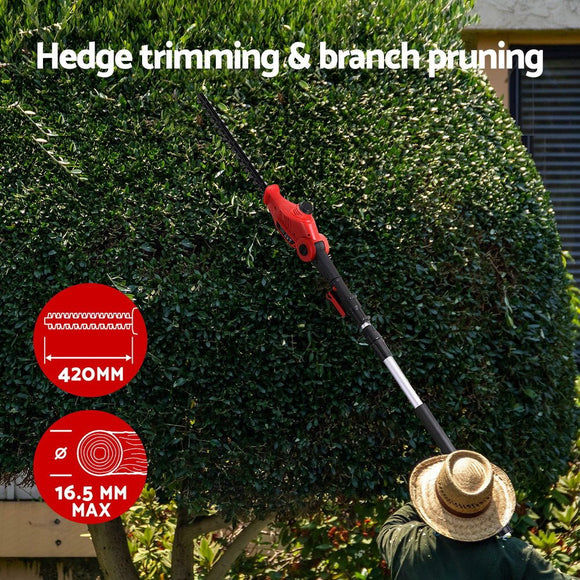 Giantz Cordless Pole Hedge Trimmer Garden Pruner Electric Cutter - RnR Galore