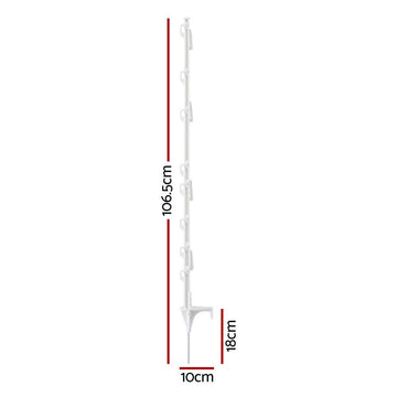 Giantz Electric Fence Posts 20pcs Electric Fence Poly White - RnR Galore