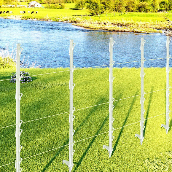 Giantz Electric Fence Posts 20pcs Electric Fence Poly White - RnR Galore